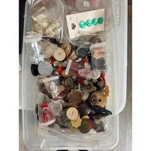Big box of buttons. All shapes and sizes